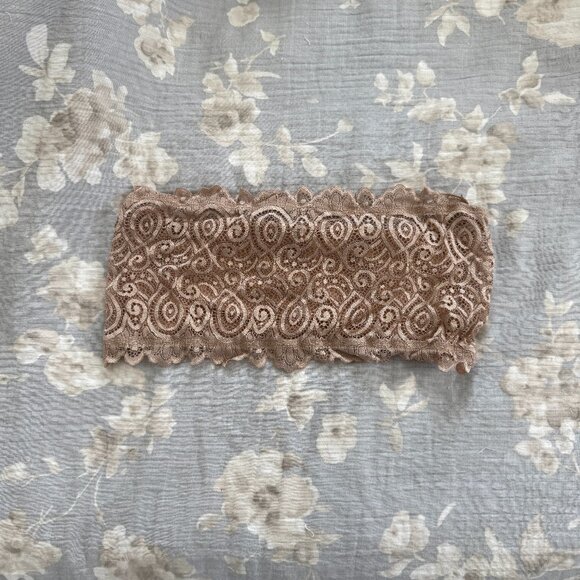 Free People Intimately Reversible Bandeau Bra Tan - EUC - Picture 2 of 4